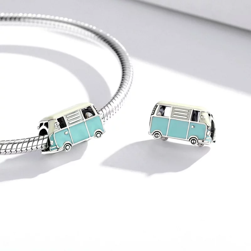 (תמונה ל-) פנדורה סטייל צ'ארמ כסף מיני אוטובוס - SCC1972 - הצג 4