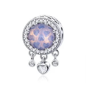 פנדורה סטייל צ'ארמ כסף לב בהיר - SCC999 (תמונה ל-) פנדורה סטייל צ'ארמ כסף לב בהיר - SCC999