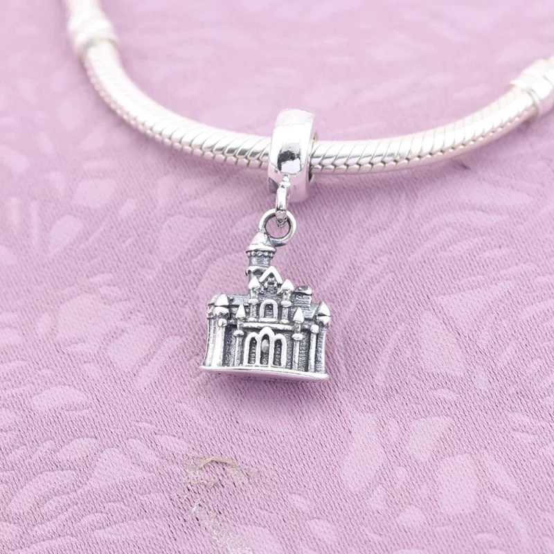 (תמונה ל-) פנדורה תליון כסף דיסני, דיסנילנד "Sleeping Beauty Castle" - 7501055889982P - הצג 2
