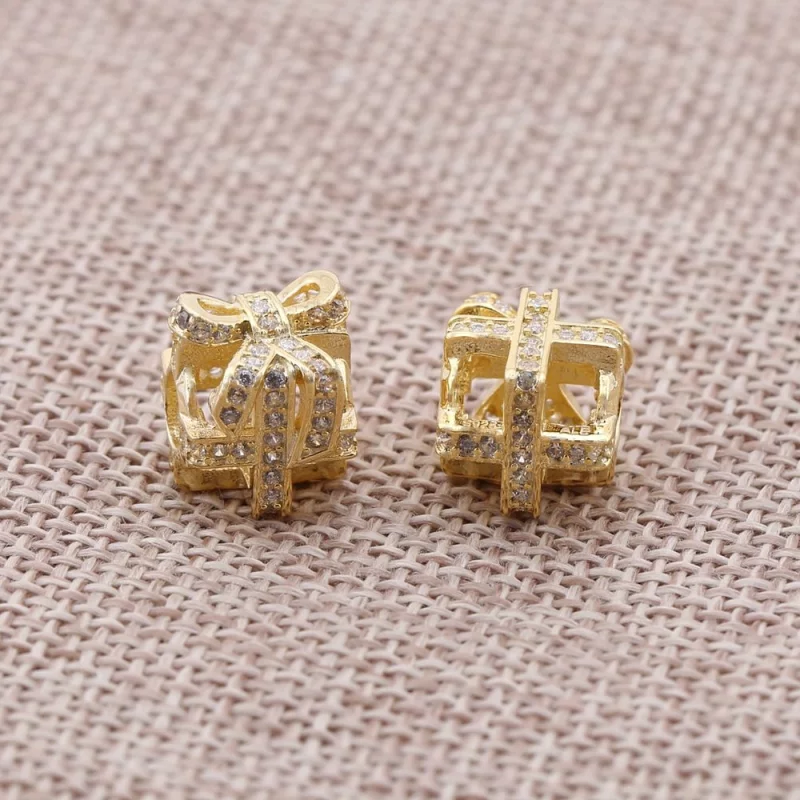 (תמונה ל-) פנדורה צ'ארמ זהב כל מתנה עטופה - 750839CZ - הצג 2