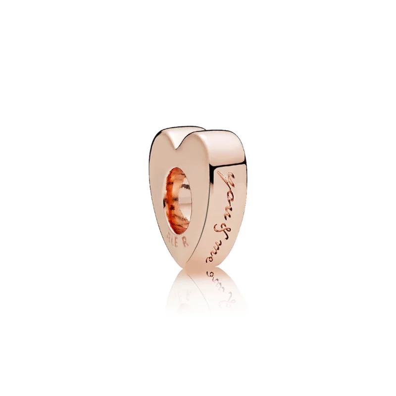 (תמונה ל-) ספייסר PANDORA רוז שני לבבות - 786559CZR - הצג 2