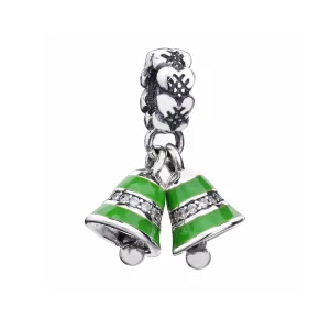 (תמונה ל-) פנדורה תליון כסף פעמונים ירוקים - 791230A