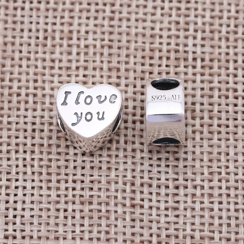 (תמונה ל-) פנדורה צ'ארמ כסף I LOVE YOU - 791422 - הצג 2