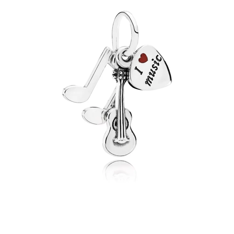 (תמונה ל-) פנדורה תליון כסף I Love Music - 791504EN09