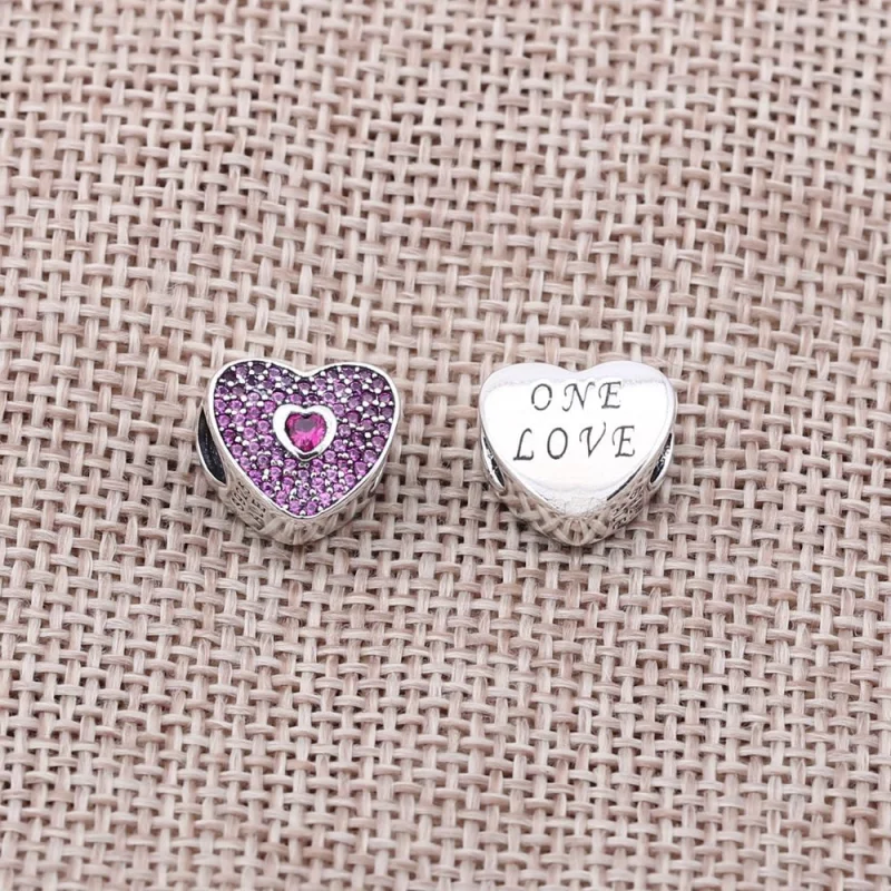 (תמונה ל-) פנדורה צ'ארמ כסף SWEETHEART - 791555CZS - הצג 2