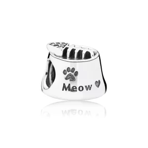(תמונה ל-) פנדורה צ'ארמ כסף MEOW - 791716CZ