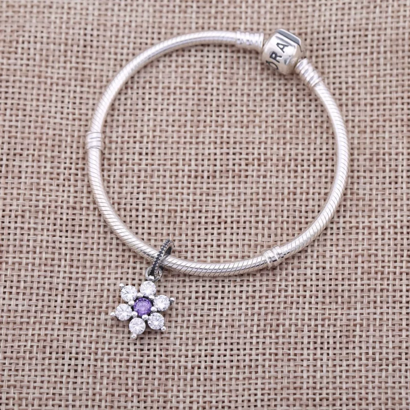 (תמונה ל-) פנדורה תליון כסף FORGET ME NOT - 791833ACZ - הצג 2