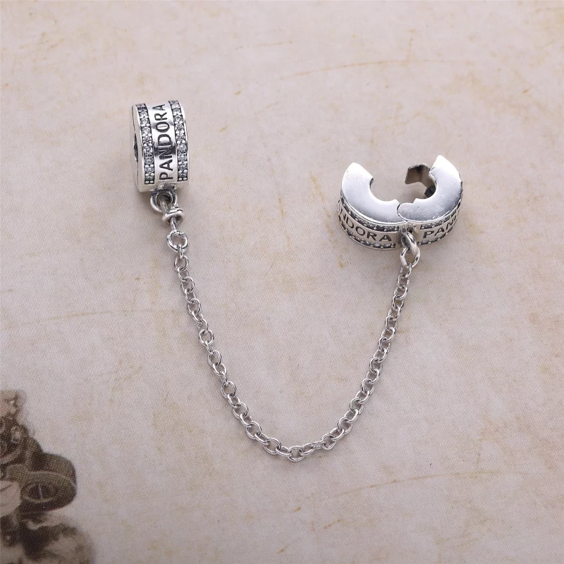 (תמונה ל-) שרשרת ביטחון לוגו PANDORA - 792057CZ - הצג 3