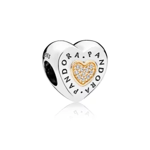 (תמונה ל-) צ'ארמ כסף לב חתימת PANDORA - 796233cz