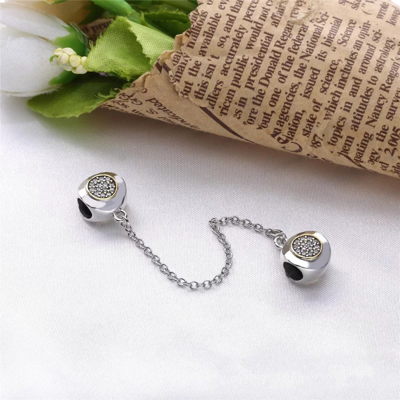 (תמונה ל-) שרשרת ביטחון מכסף חתימת PANDORA - 796269CZ - הצג 2