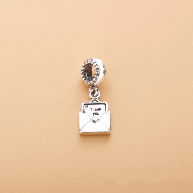 (תמונה ל-) פנדורה תליון כסף תודה לך כרטיס ב מכתב - PJ00465-1 - הצג 2