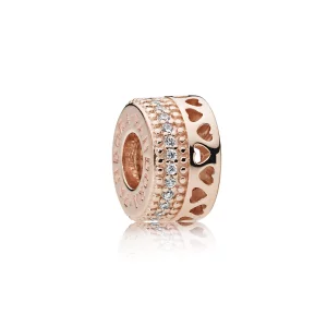 (תמונה ל-) ספייסר PANDORA רוז לבבות PANDORA - 787415CZ