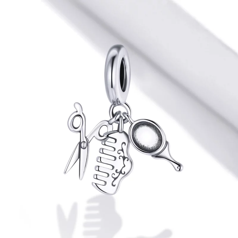 (תמונה ל-) פנדורה סטייל תליון כסף חליפת ילדה מעודנת - SCC1887 - הצג 2