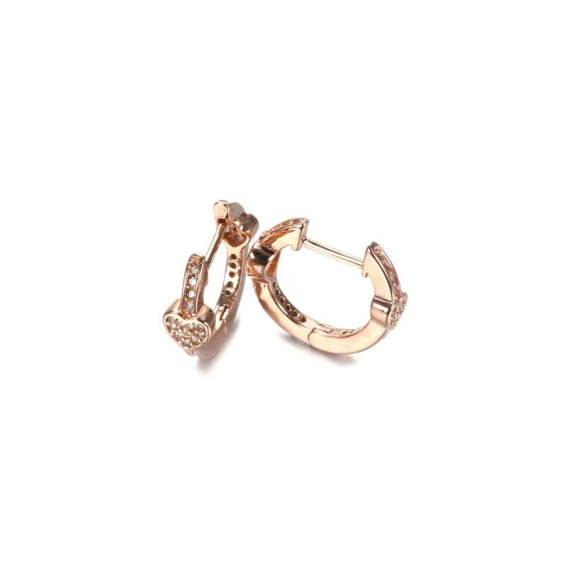 (תמונה ל-) עגילי PANDORA רוז חישוק לבבות קסומים - 287290CZ - הצג 3