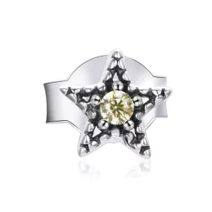 (תמונה ל-) פנדורה סטייל עגילי כסף צמודים יחיד Starmount - SCE1066