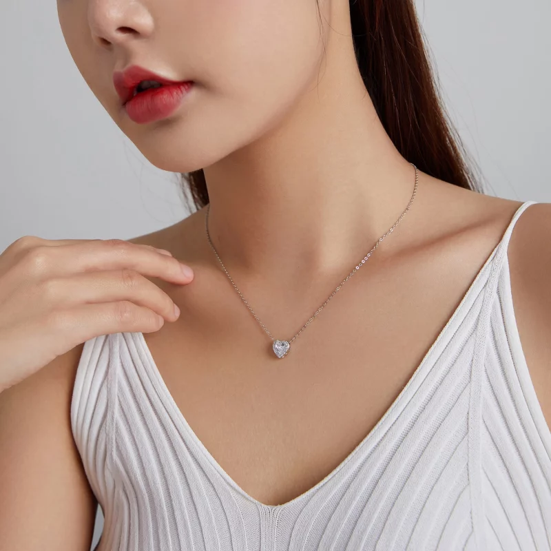 (תמונה ל-) פנדורה סטייל שרשרת כסף אהבה בהירה - SCN455 - הצג 8