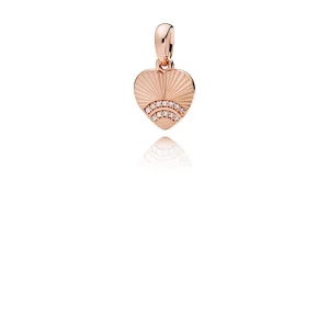 (תמונה ל-) תליון PANDORA רוז מניפת אהבה - 387286CZ
