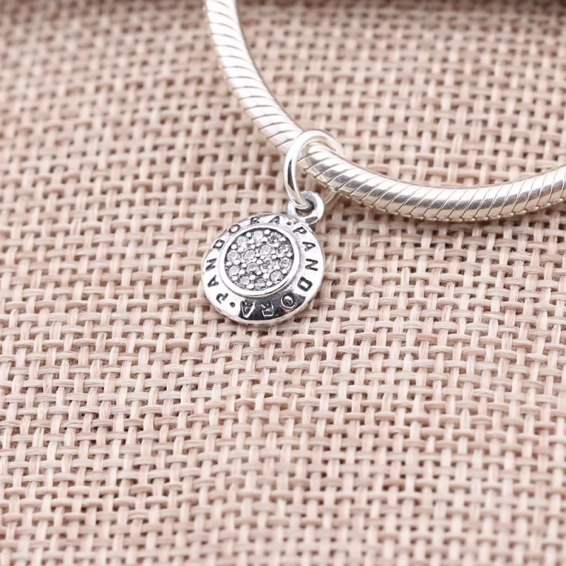 (תמונה ל-) תליון חותם PANDORA כסף סטרלינג בשיבוץ זרקונים - 390359CZ - הצג 2
