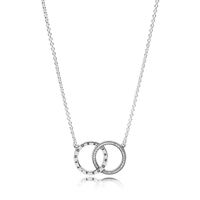 (תמונה ל-) שרשרת כסף מעגלי PANDORA - 396235CZ-45