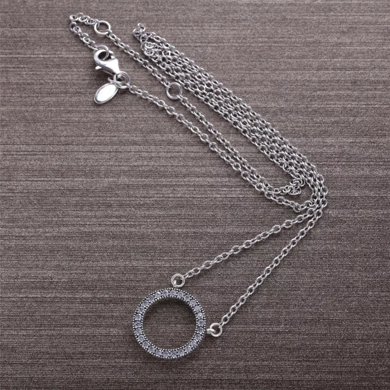 (תמונה ל-) תליון כסף לבבות PANDORA - 590514CZ-45 - הצג 2