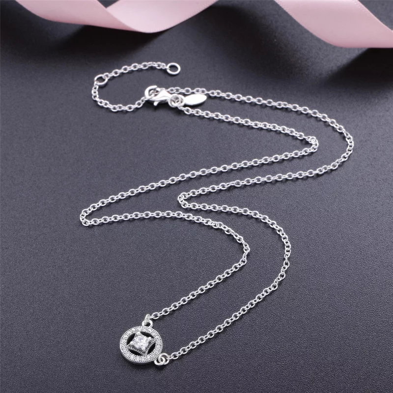 (תמונה ל-) PANDORA וינטג' allure, תליון פנדורה עם קריסטלים צ'וקובסקי צלול - 590523CZ-45 - הצג 2