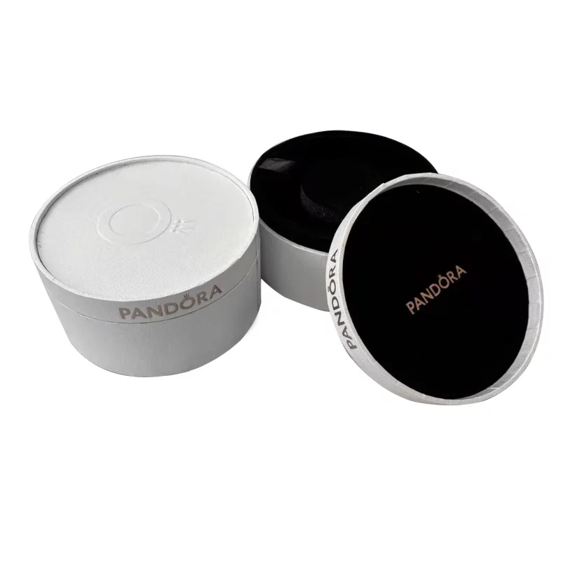 (תמונה ל-) קופסת נסיעות מעור דמוי עור Pandora White Circle - PG_003 - הצג 2