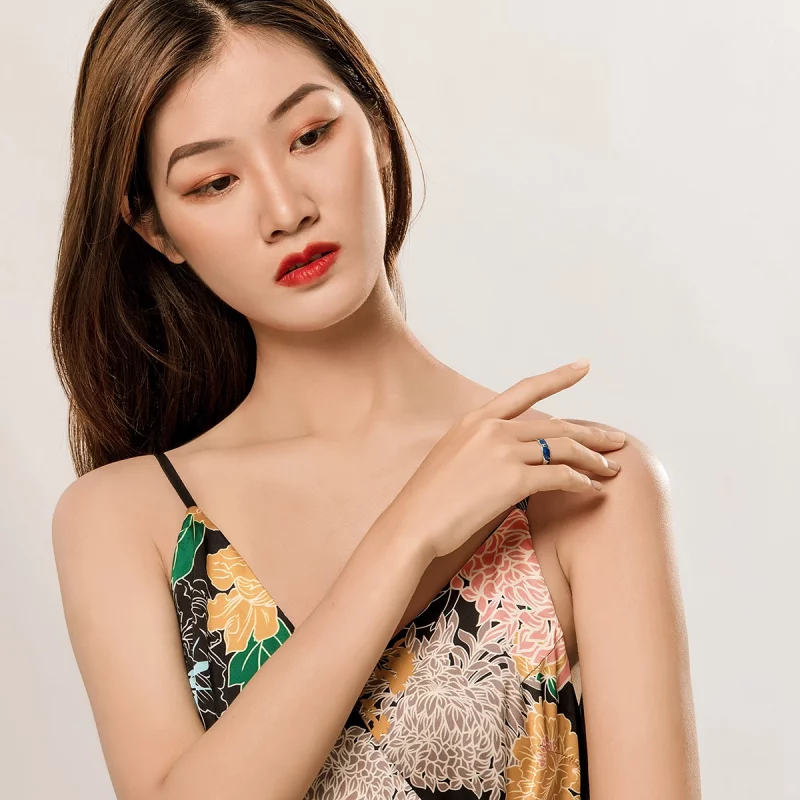 (תמונה ל-) פנדורה סטייל טבעת פתוחה כסף מקלחת מטאורית - SCR609 - הצג 6