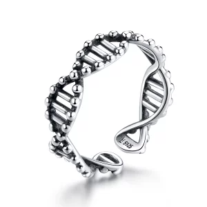(תמונה ל-) פנדורה סטייל טבעת פתוחה כסף DNA - SCR643