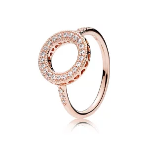 (תמונה ל-) טבעת PANDORA רוז Hearts of PANDORA Halo - 181039CZ
