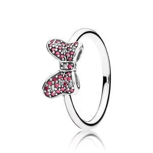 (תמונה ל-) פנדורה טבעת כסף Disney, Minnie's Sparkling Bow - 190956CZR