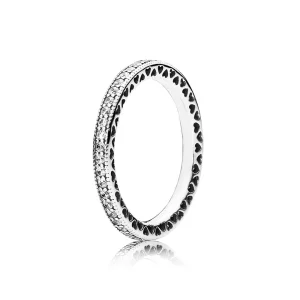 (תמונה ל-) טבעת כסף לבבות PANDORA - 190963CZ