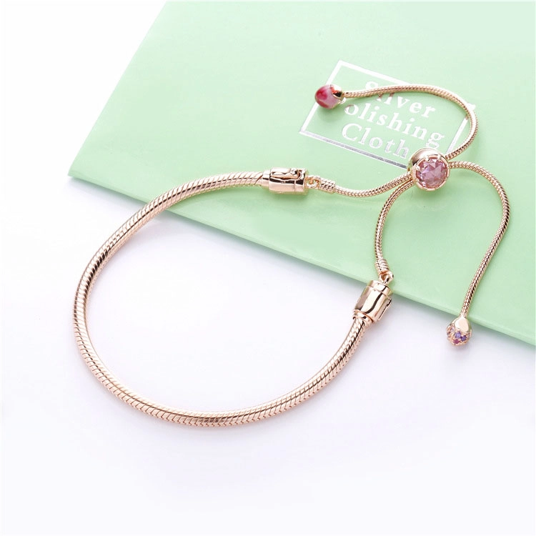 (תמונה ל-) פרח אפרסקצמיד בנגל PANDORA Rose - 588093NCCMX - הצג 2
