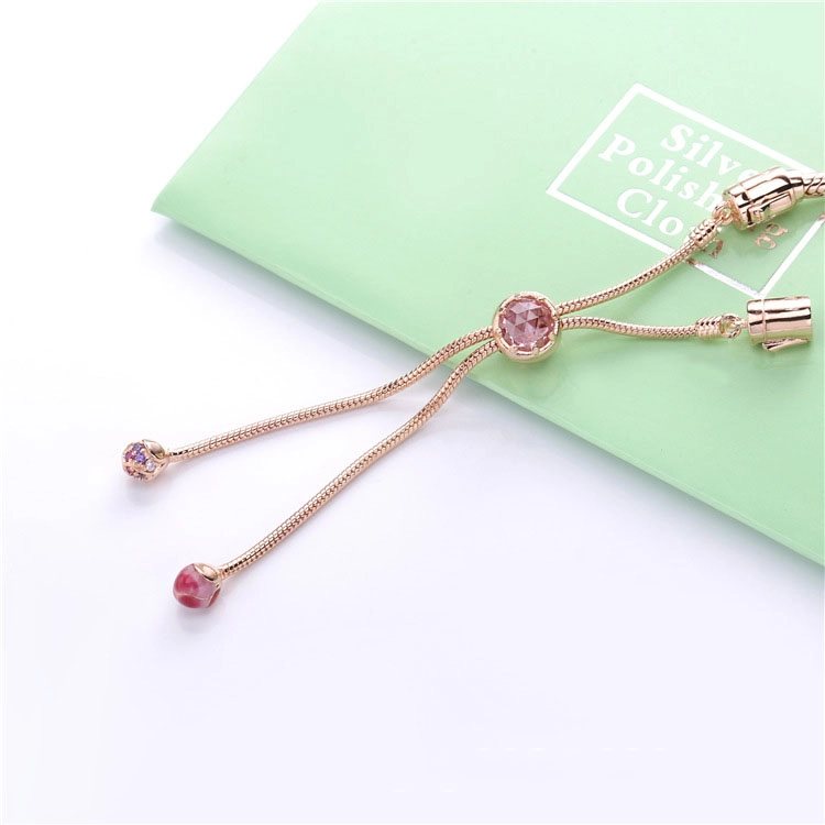 (תמונה ל-) פרח אפרסקצמיד בנגל PANDORA Rose - 588093NCCMX - הצג 4