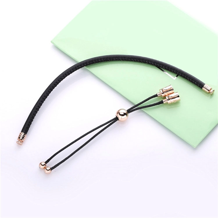 (תמונה ל-) צמיד עור מומנטס שחור, סוגר גמיש - PANDORA - 588059CBK - הצג 3