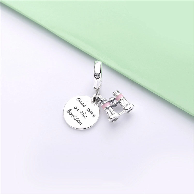 (תמונה ל-) תליון כסף משקפת לבבות - 798062CZ - צ'ארמס PANDORA - הצג 3