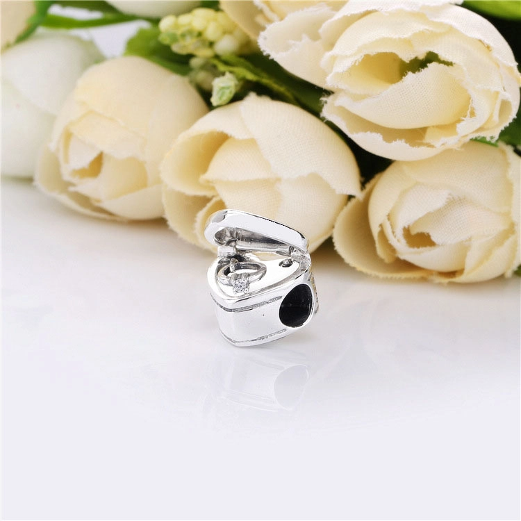 (תמונה ל-) צ'ארמ כסף ההבטחה שלנו - 798072CZ - צ'ארמס PANDORA - הצג 4
