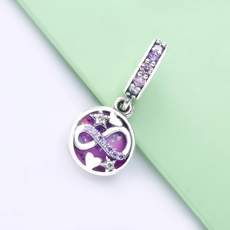 (תמונה ל-) תליון Glittering Infinity Hearts & Stars - 798829C01 - הצג 2