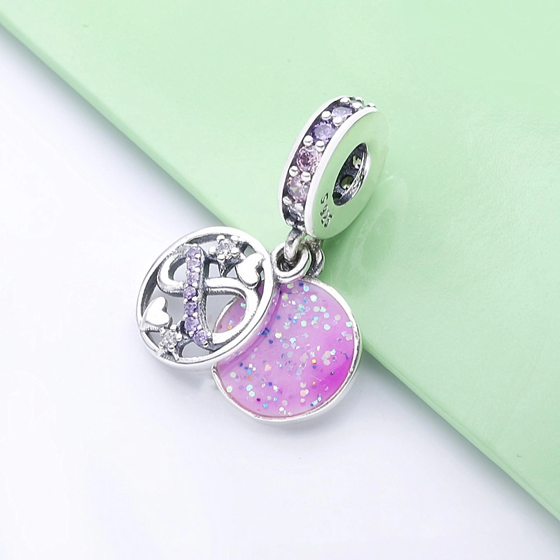 (תמונה ל-) תליון Glittering Infinity Hearts & Stars - 798829C01 - הצג 3