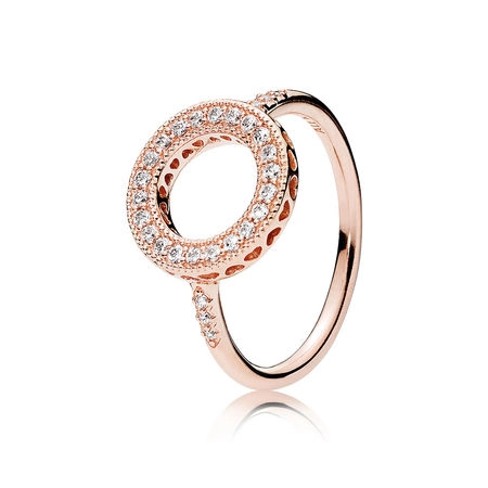 (תמונה ל-) טבעת PANDORA רוז Hearts of PANDORA Halo - 181039CZ